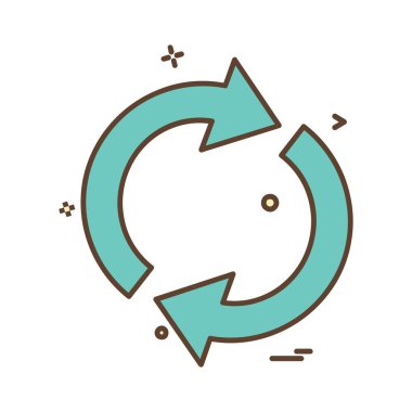 Ok simgesi tasarım vektörü