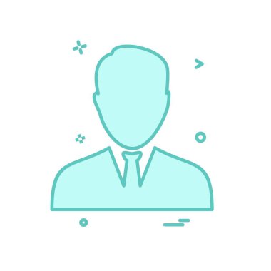 Avatar erkek simge tasarım vektörü