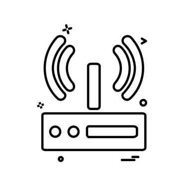 Wifi simge tasarım vektörü