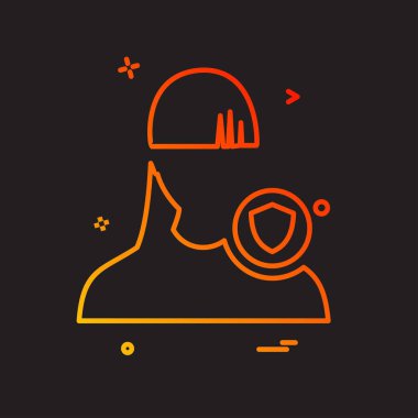 Kadın avatar simge tasarlamak vektör