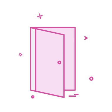 Kapı simge tasarlamak vektör 