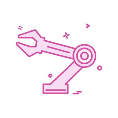 Donanım aracı simgesi tasarım, renkli vektör çizim 