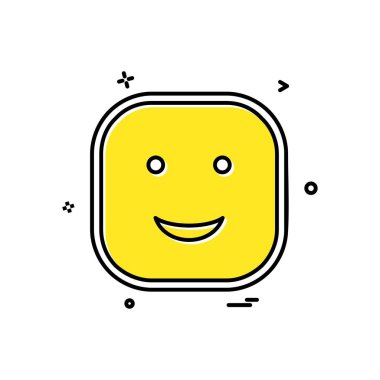 Mutlu Emoji simge tasarlamak vektör