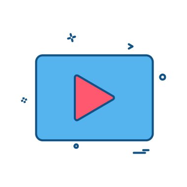 Video simge tasarlamak vektör