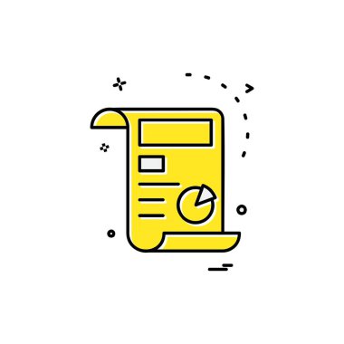 Fatura simge tasarlamak vektör