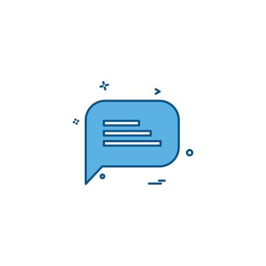 İleti simge tasarlamak vektör