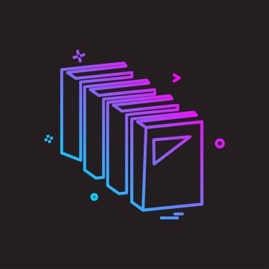 Eğitim simge tasarlamak vektör