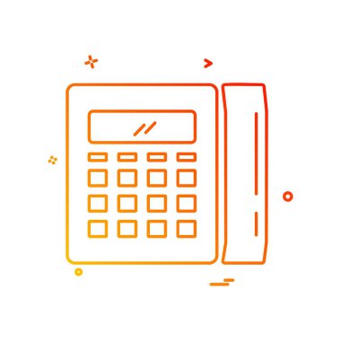 Telefon simgesi tasarım vektörü