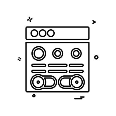 Web düzen simge tasarlamak vektör