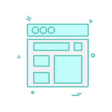 Web düzeni simge tasarım vektörü