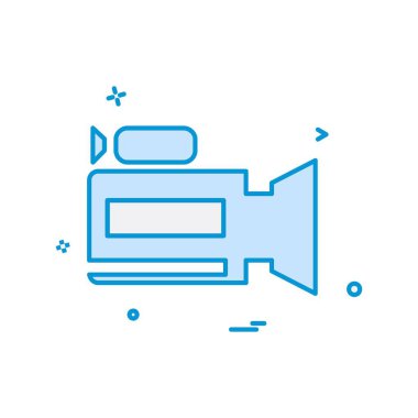 Kamera simgesi tasarım vektörü