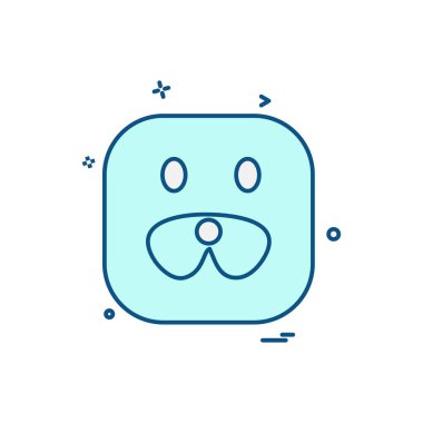 Hayvanlar simge tasarım vektörü