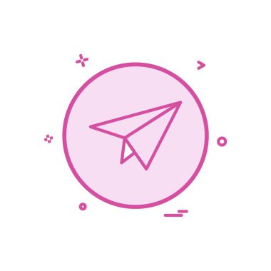 Temel simgesi uçak set paylaşım vektör tasarımı