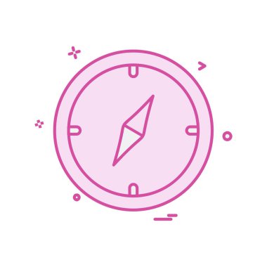 Pusula Simgesi Tasarım Vektörü