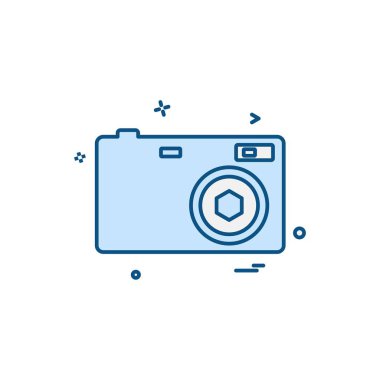 Kamera simgesi tasarım vektörü 