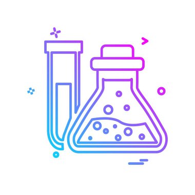 Şişesi simgesi tasarım, renkli vektör çizim