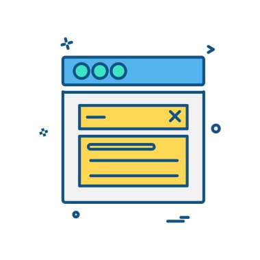 Web düzeni simge tasarım vektörü