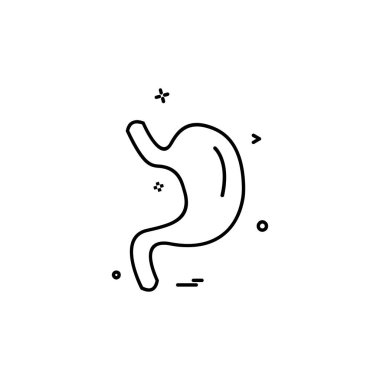 Karaciğer simgesi tasarım vektörü