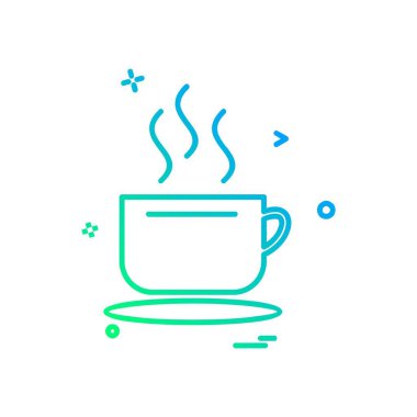 İçki simgesi tasarım, renkli vektör çizim 