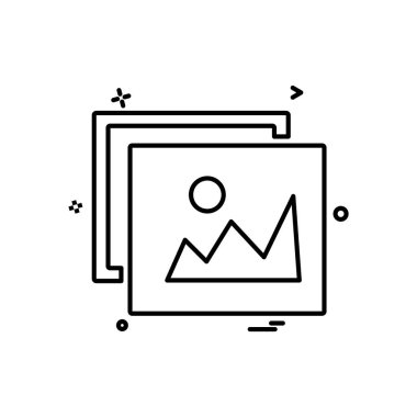 Resim simge tasarlamak vektör