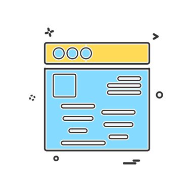 Web düzen simge tasarlamak vektör