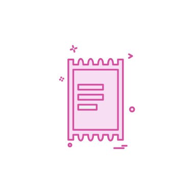 Belge simgesi tasarım vektörü