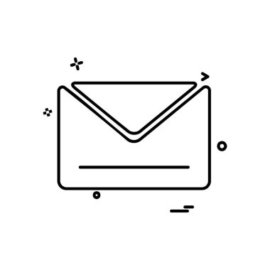 İleti simge tasarlamak vektör