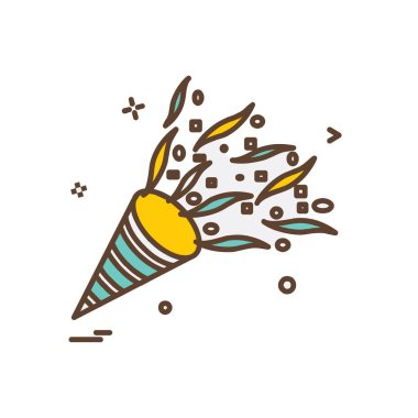 Kutlamalar simge tasarım vektörü