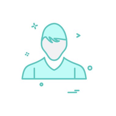 Avatar simge tasarım vektörü