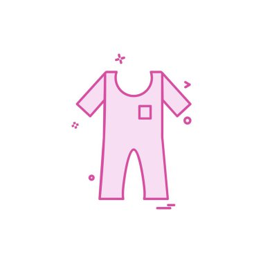 Giysi simgesi tasarım vektörü