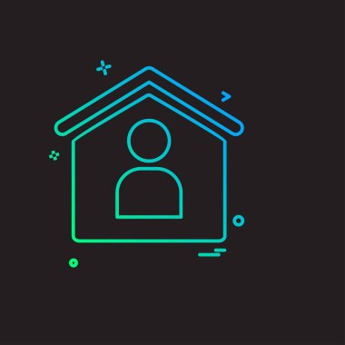 Emlak simge tasarlamak vektör