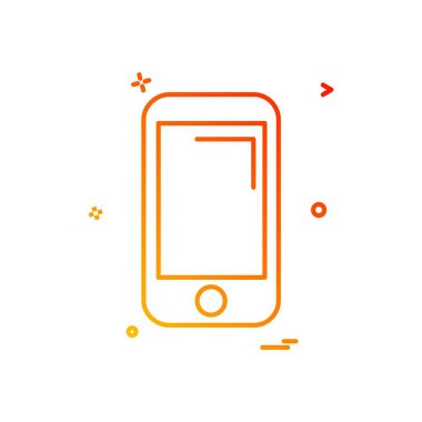 Akıllı telefon simge tasarlamak vektör 