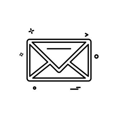 İleti simge tasarlamak vektör