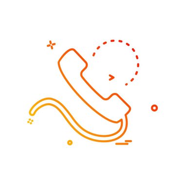 Telefon simgesi tasarım vektörü