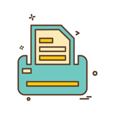 Şirket ofis simgesi tasarım vektörü 