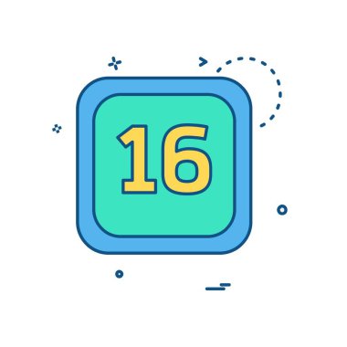 Takvim simge tasarlamak vektör 