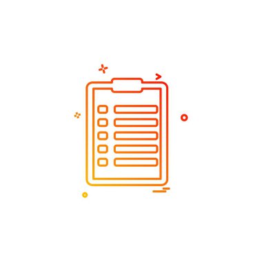 Belge simgesi tasarım vektörü 