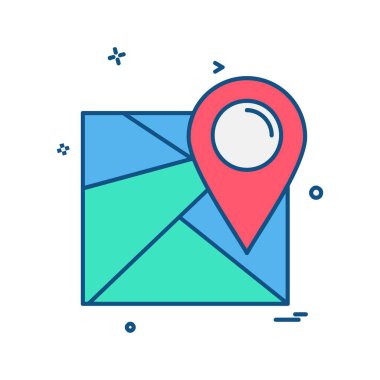 Navigasyon simgesi tasarım vektörü