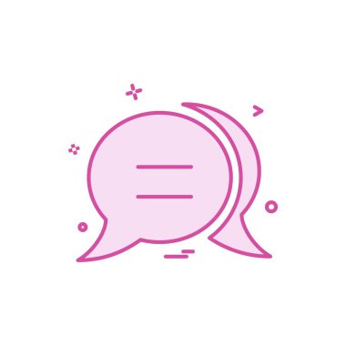 sohbet kabarcık sms simge vektör tasarımı