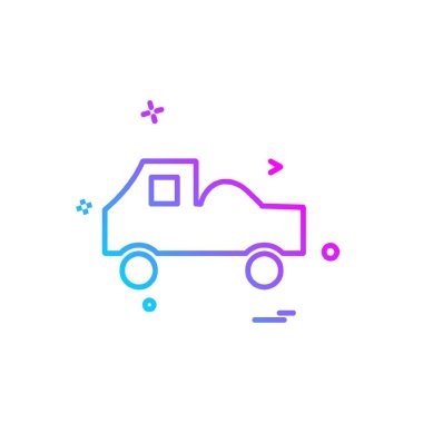 Kamyon simgesi tasarım vektörü