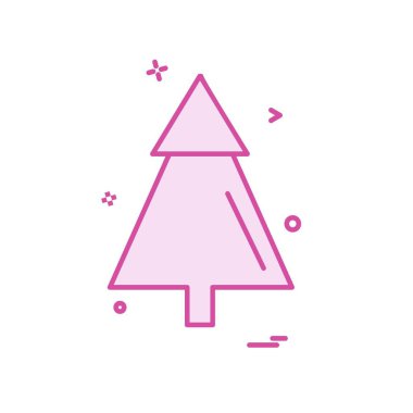 Noel ağacı simge tasarlamak vektör