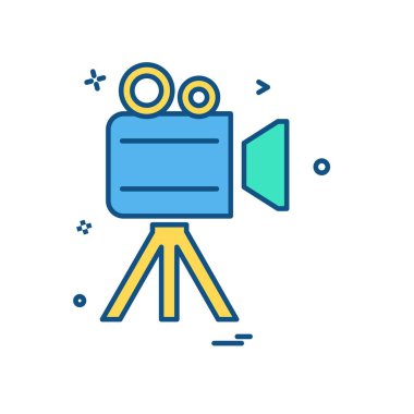 Kamera simgesi tasarım vektörü