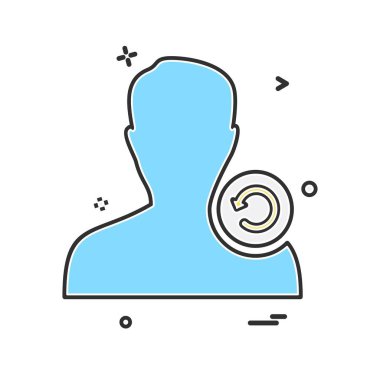 Avatar simge tasarlamak vektör