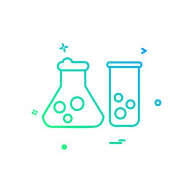 Beaker ikon tasarım vektörü