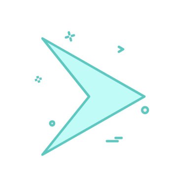 Sağ ok simge tasarlamak vektör