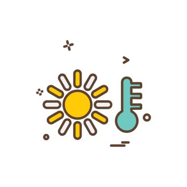 Sıcaklık simge tasarlamak vektör