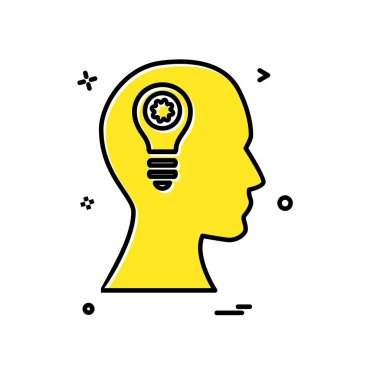 Fikir simge tasarlamak vektör