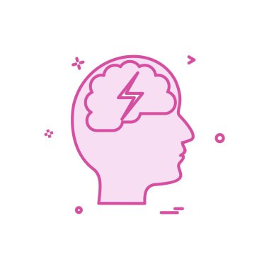 Zihin simge tasarlamak vektör 