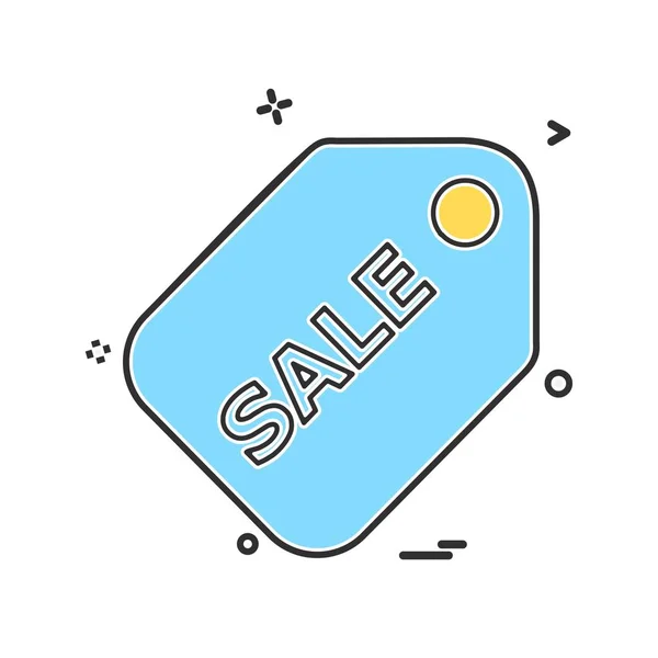 Sale Tag Icon Design Vector Illustration — Stock Vector