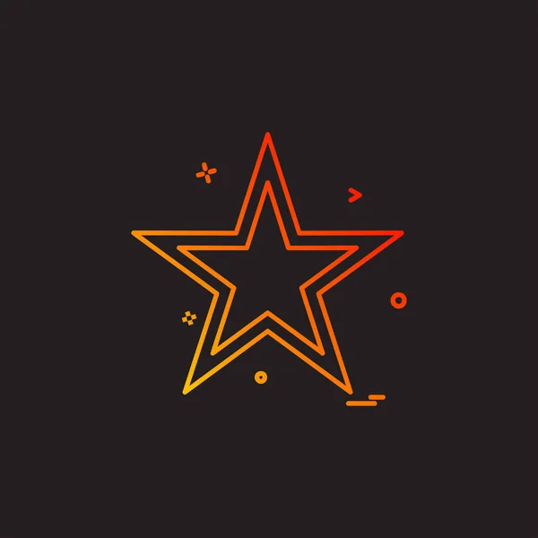 Star Icon Design Vector Illustration — Stock Vector